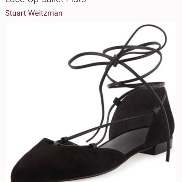 Stuart Weitzman Gilligan Lace-Up d'Orsay Flats - Picture 6 of 16